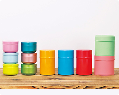写真:缶の色を選べる